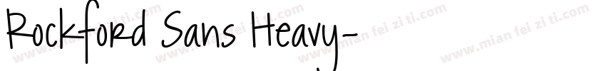 Rockford Sans Heavy字体转换